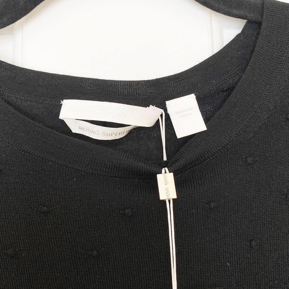 Hugo Boss Fineen Dot Jacquard Sweater NWT Medium - Picture 6 of 9